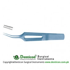 Gerl Suture Tying Forcep Smooth Jaws and Curved Shanks Titanium, 8.5 cm - 3 1/4" Jaws Length 6 mm